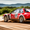 3078102763_A red rally car from group b, standing vovered in _xl-beta-v2-2-2