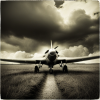 3677590574_Spitfire airplane on grass runway _xl-beta-v2-2-2